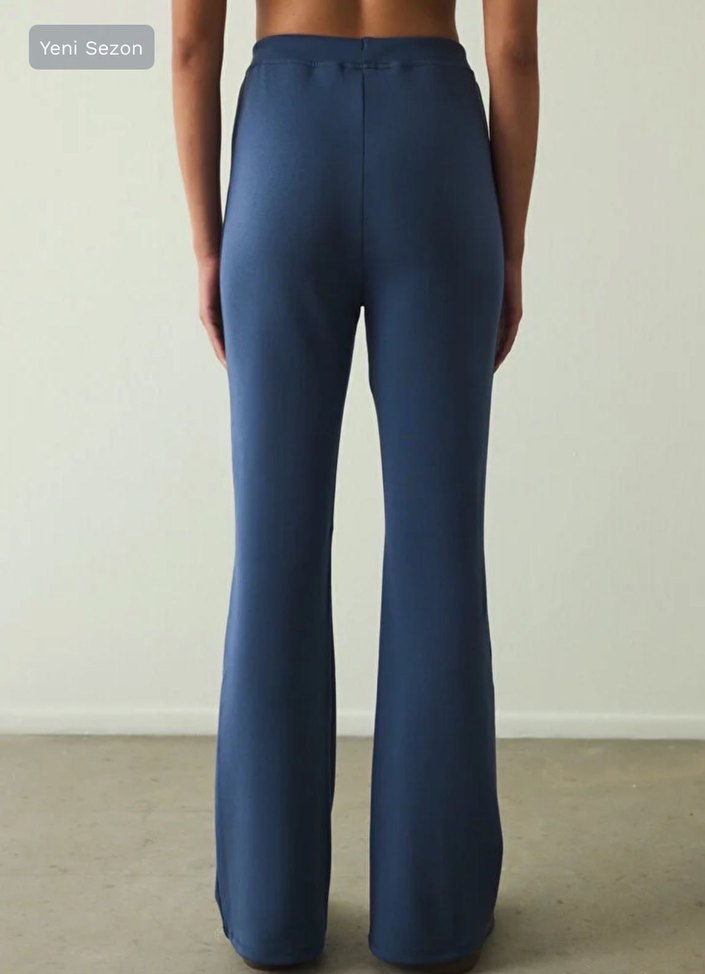 Penti İndigo Nervour Yüksek Bel Slim Fit İspanyol Paça Pantolon - Görsel 5