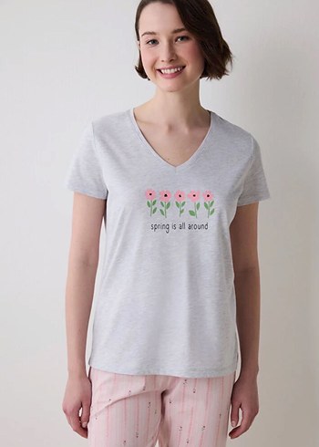 Penti Spring Time Kapri Çok Renkli Pijama Takımı - Görsel 3