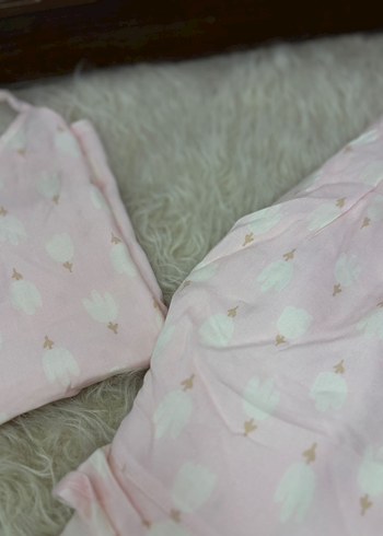 s Beden Penti Tulips Şortlu Açık Pembe Pijama Takımı
