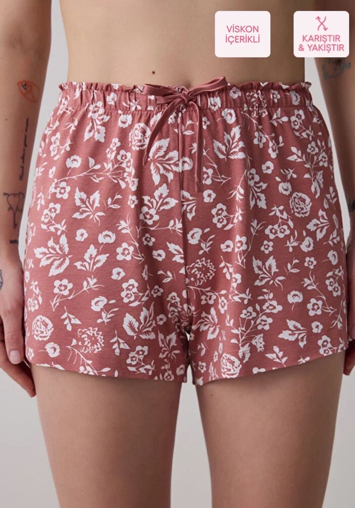 Mia Solid Gül Kurusu Pijama Takımı - Görsel 4