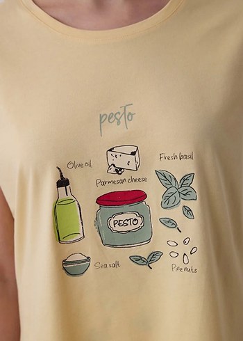 Penti Pesto Sarı Pantolon Pijama Takımı - Görsel 5