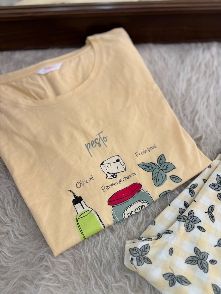 Penti Pesto Sarı Pantolon Pijama Takımı - Görsel 3