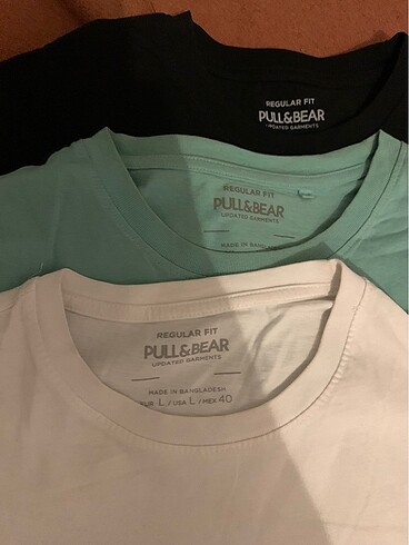 Pull&Bear 3'lü basic tişört