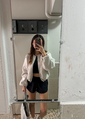 s Beden beyaz Renk Zara Viral Bomber Ceket