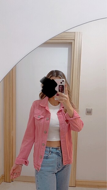 Pembe Kot Ceket