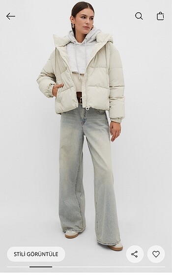 Stradivarius Stradivarius Şişme Mont