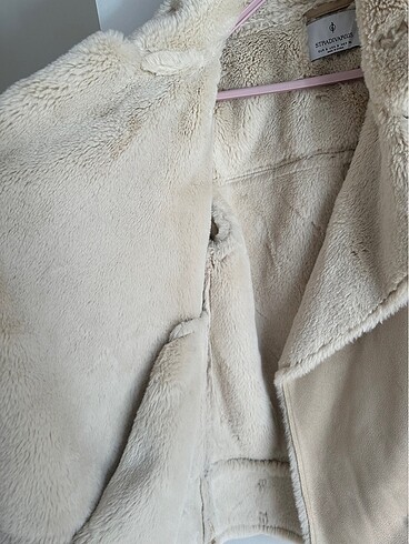 s Beden Stradivarius kurklu biker mont