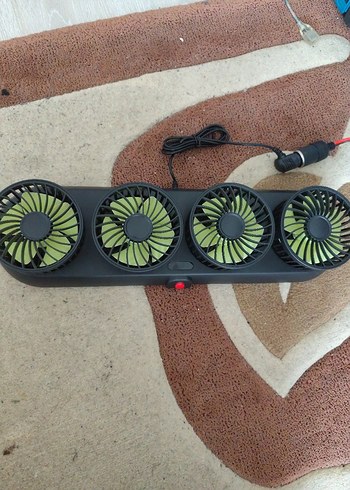 Renkli Katlanabilir Araç Fanı 12V Diger - Görsel 5