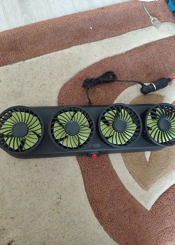 Renkli Katlanabilir Araç Fanı 12V Diger - Görsel 4