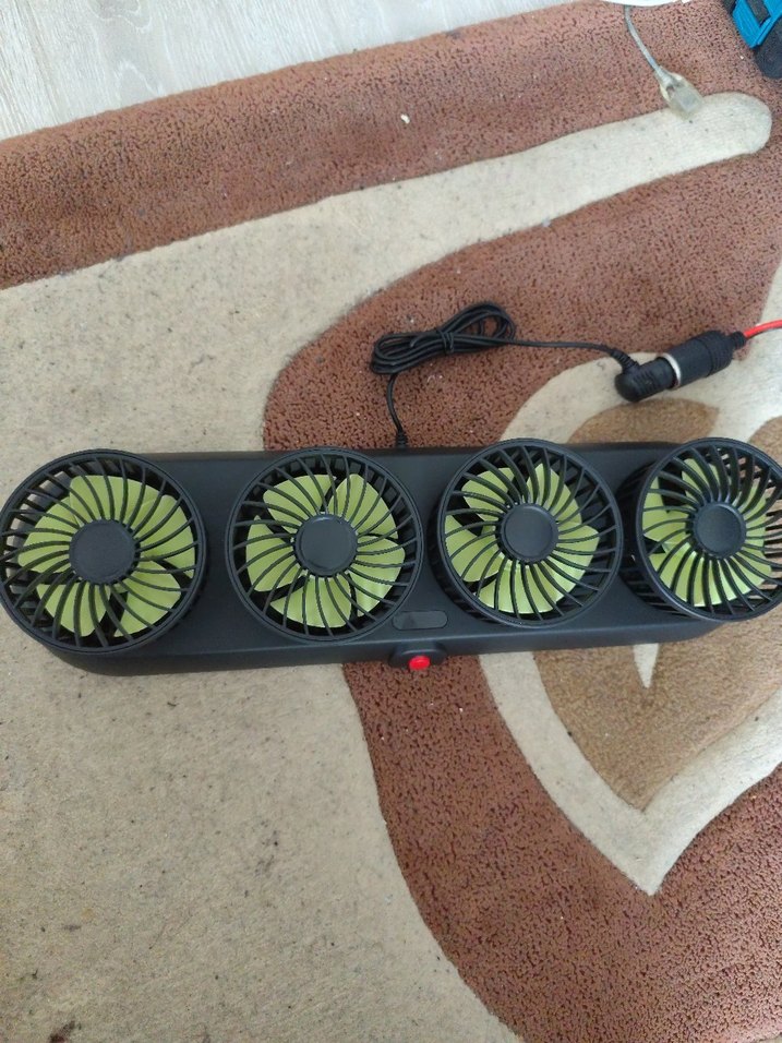 Renkli Katlanabilir Araç Fanı 12V Diger - Görsel 4