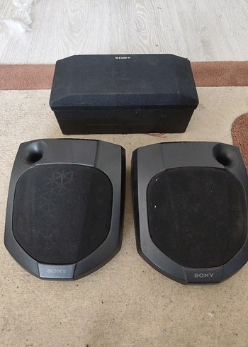 Sony Siyah Müzik Sistemi Hoparlörleri