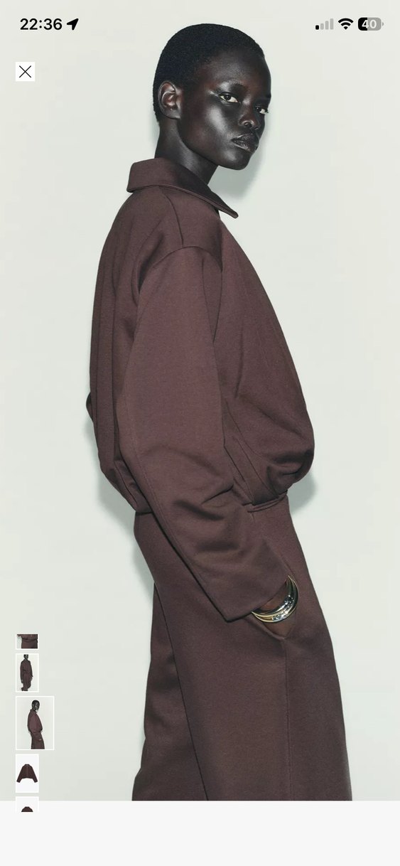 Kahverengi Fermuarlı Kadın Bomber Ceket - Görsel 2