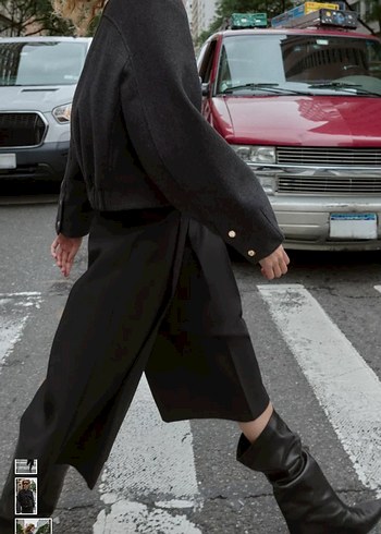 Zara elastik etekli soft bomber Ceket - Görsel 2