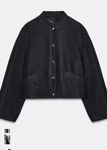 Zara elastik etekli soft bomber Ceket - Görsel 4