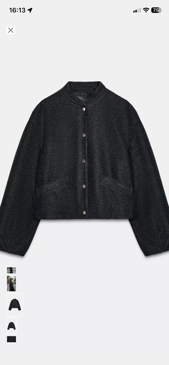 Zara elastik etekli soft bomber Ceket - Görsel 4