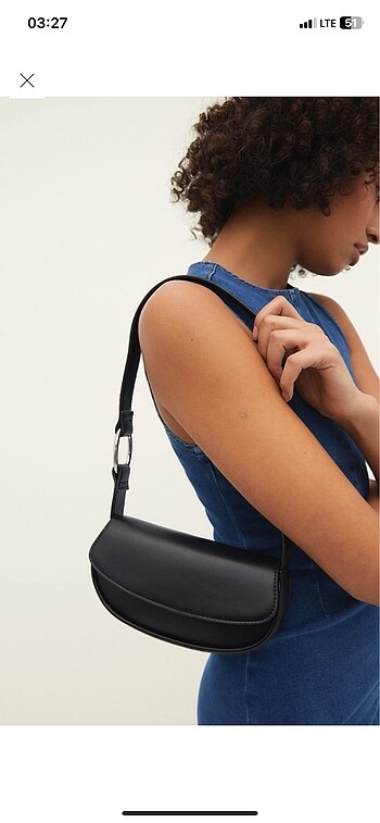 stradivarius siyah çanta