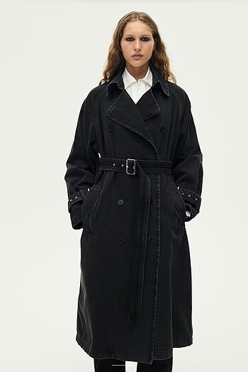 zara denim trençkot