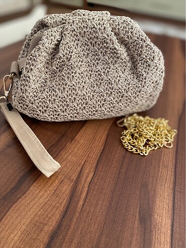 Mango model hasır çanta - Görsel 8