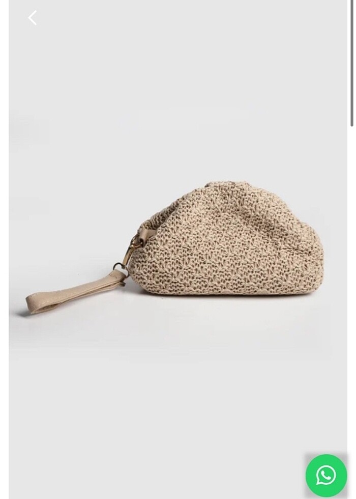 Mango model hasır çanta - Görsel 2