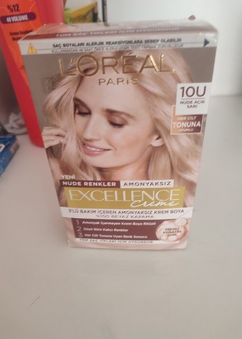 L'Oréal Excellence Creme 10U Nude Açık Sarı Saç Boyası - Görsel 2
