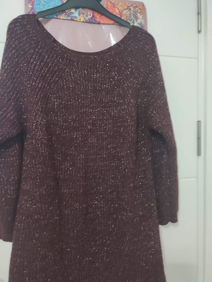 Robinden Simli Triko Örme Kadın Kazak - Görsel 2