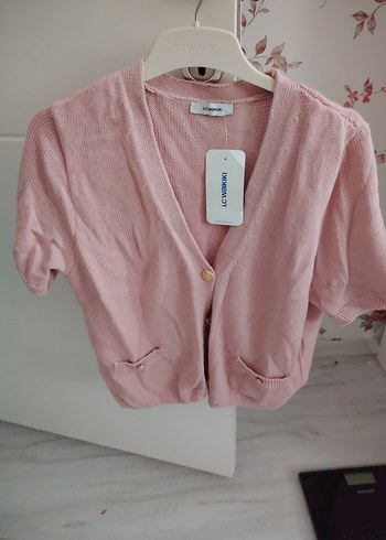 LC Waikiki Dugmeli Pembe Mini Kadin Hirka Yeni