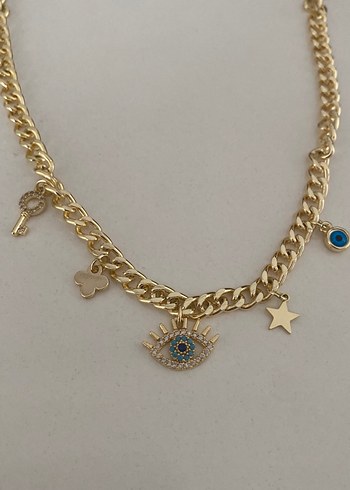 Accessorize Altın Renk Zincir Detaylı Mini Kolye