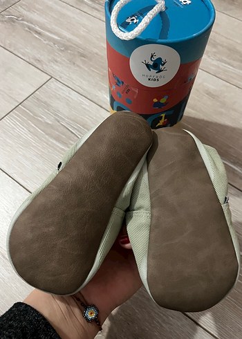 Yeşil Erkek Bebek Kaydırmaz Ayakkabı hopfrög - Görsel 5