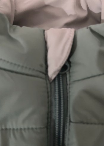 Erkek Çocuk yeşil gri Fermuarlı Yelek - Görsel 3