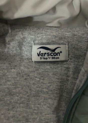 Erkek Çocuk yeşil gri Fermuarlı Yelek - Görsel 2