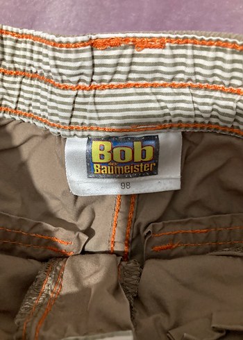 Nakışlı Yeşil Erkek Çocuk Kargo Şort - Görsel 2