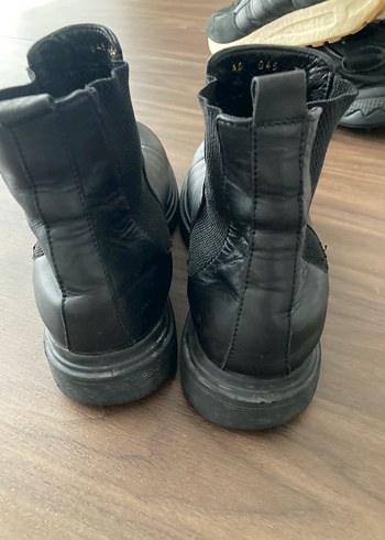 Siyah Deri bot - Görsel 4