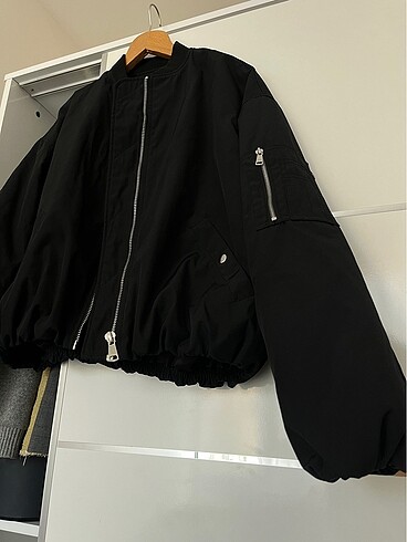 s Beden siyah Renk Zara bomber mont