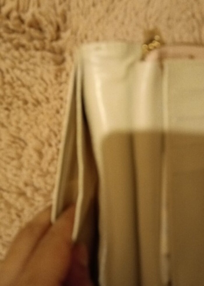 Mavi çiçekli pembe kadın cüzdan - Görsel 3