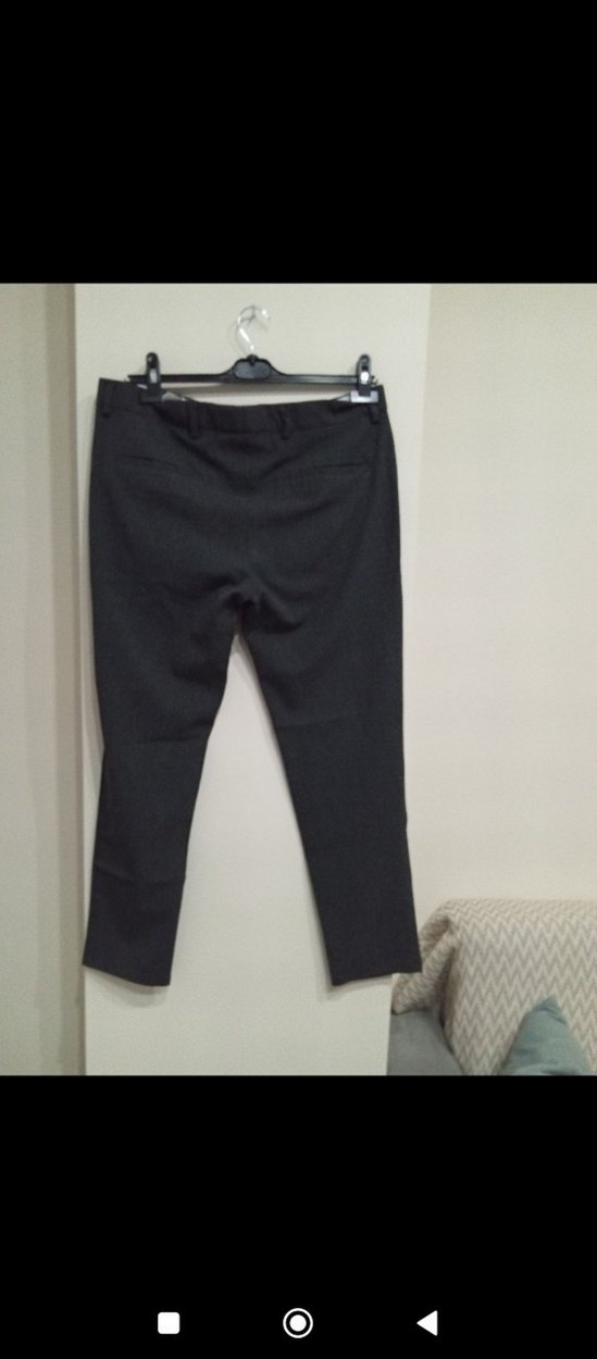 Gri erkek Kumaş Pantolon Kemerli - Görsel 2