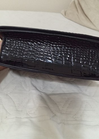 Klasik Siyah Deri Kadın Çanta temız - Görsel 3
