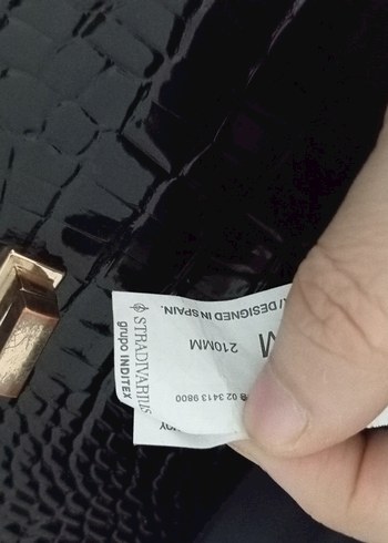 Klasik Siyah Deri Kadın Çanta temız - Görsel 7