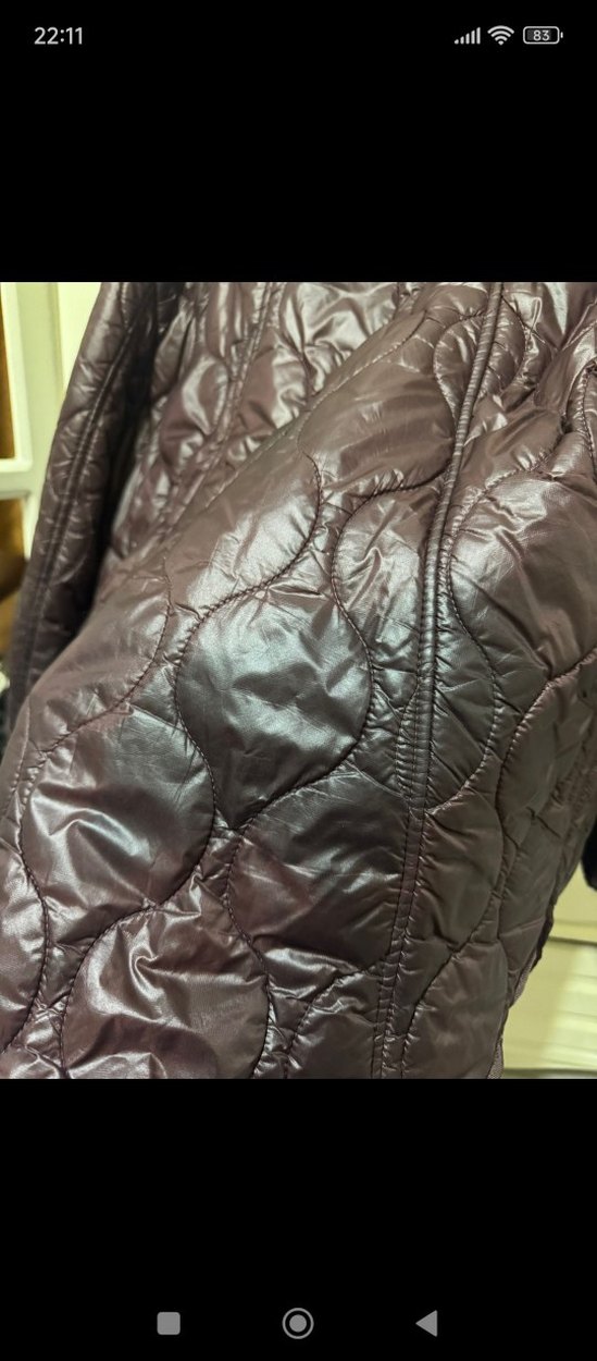 Düğmeli Kahverengi Deri Kadın Ceket - Görsel 5