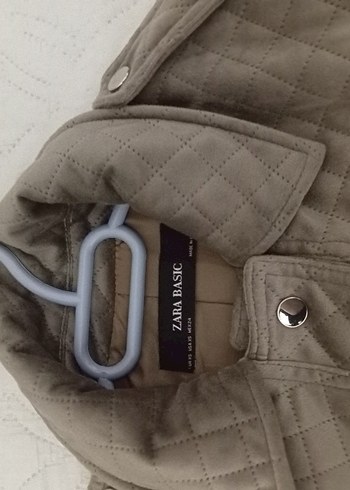 Düğmeli Kadın Gri Süet Ceket - Görsel 3