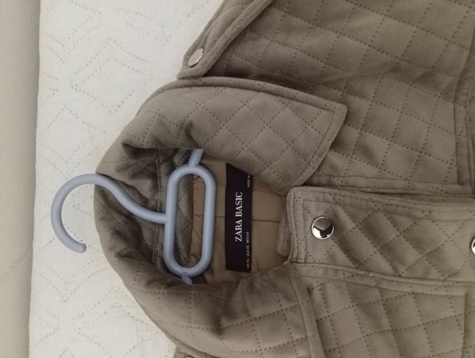 Düğmeli Kadın Gri Süet Ceket - Görsel 3