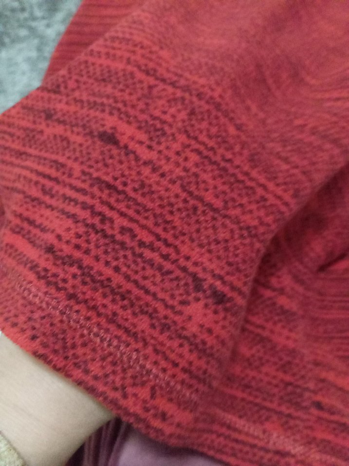 Kırmızı Yarım Fermuarlı erkek Triko Sweatshirt - Görsel 3