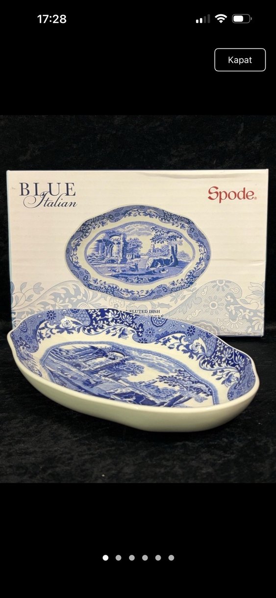 Spode kayık tabak - Görsel 2