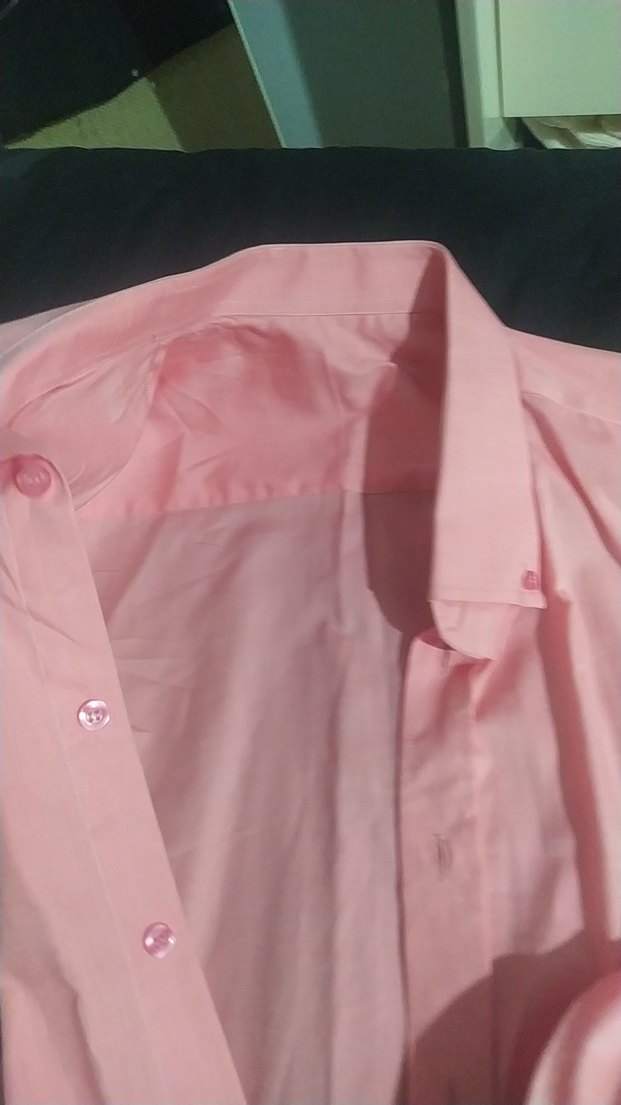 Pembe Uzun Kollu erkek gömleği - Görsel 3