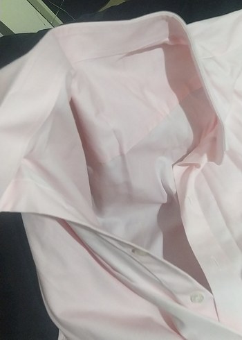 Pembe Düğmeli Erkek Gömlek - Görsel 3