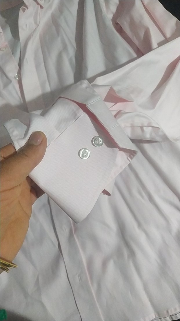 Pembe Düğmeli Erkek Gömlek - Görsel 2