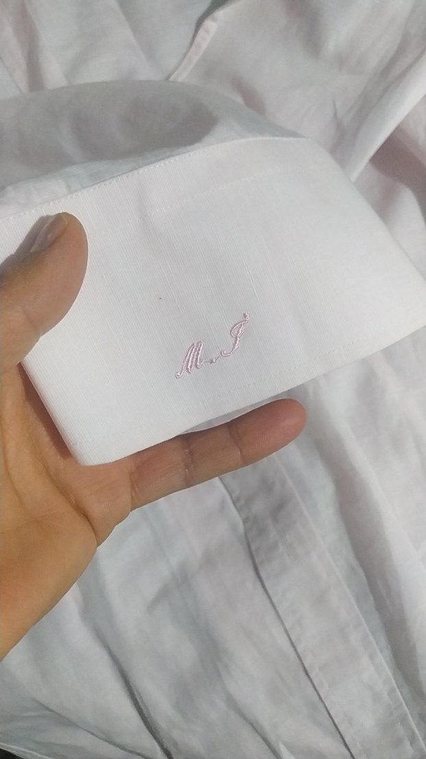 Pembe Keten Erkek Gömlek - Görsel 2