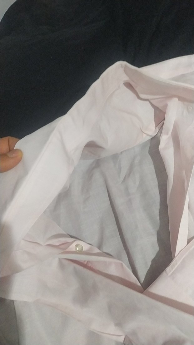 Pembe Keten Erkek Gömlek - Görsel 3