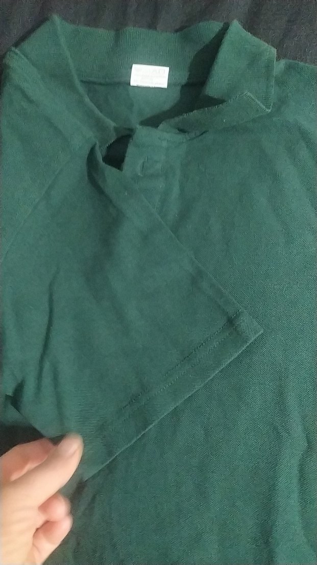 Erkek Koyu Yeşil Kısa Kollu Polo Tişört - Görsel 2