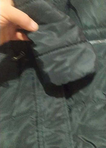 Kadın Siyah Kapüşonlu Uzun Kışlık Mont - Görsel 5