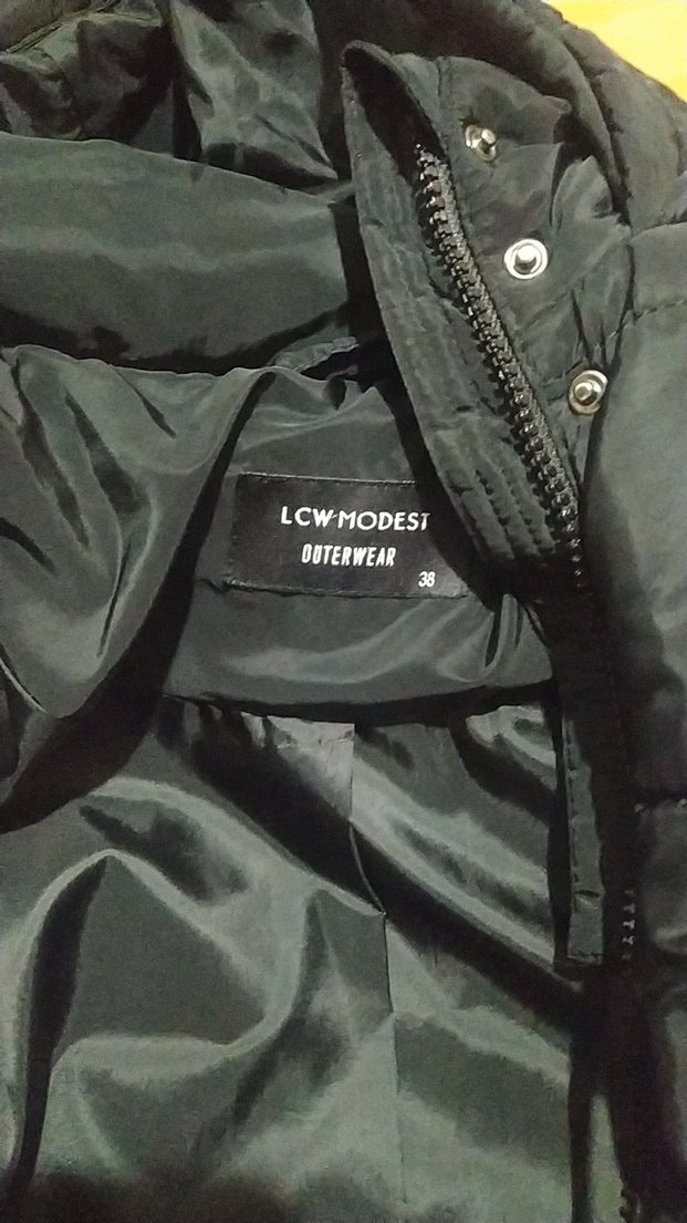 Kadın Siyah Kapüşonlu Uzun Kışlık Mont - Görsel 3